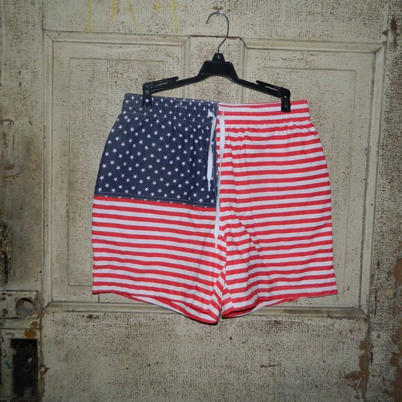 Chubbies American Flag Swim Trunks USA 5.5" Inseam Size L (V-41) - Picture 1 of 7